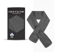 COLD FACTOR Mini Cooling Towel - PVA Premium Cooling Towel Wrap 3 Pack Lasting Up to 5 Hours Cooling Ice Towels for Neck and Face - Neck Cooler with UPF 50+ 29.5" x 3" (Gray)