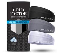 COLD FACTOR - Unisex UPF 50+ Cooling Head Wrap with Advanced Evaporation and Instant Cool Effect for Outdoor Sports Fitness Yoga Hiking Running Workout
