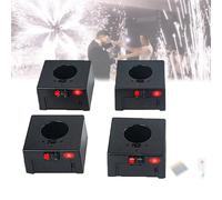Cold Fireworks Lighting Machine,Stage Jet Triggers,Fireworks Firing Controller Wireless,Wedding Stage Equipment,with Batteries and Remote Control,1-Control4-Seater
