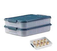 Cold Food Boxes For Fridge | DeliFood Storage Box | Large Rectangular Meat And Cold Cuts Container | Portable Food Containers With Lids | Freezer Meal Prep Containers For Home