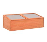 Cold Frame Wooden Greenhouse 100 x 50 x 34 cm with PC Plate, Weatherproof Greenhouse for Herbs, Vegetables, Flowers, Cultivation and Frost Protection in the Garden, Balcony, Patio