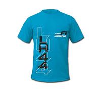 Cold Gun Design Lewis Hamilton T-Shirt LH44 Driver Winner Motorsports Blue