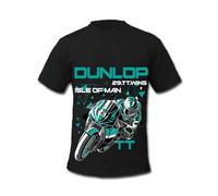 Cold Gun Design Michael Dunlop Motorcycle Road Racing Champion 29 TT Wins T-Shirt Black