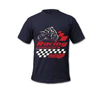 Cold Gun Design MotoGP Grand Prix Superbike Racing Championship T-Shirts Navy Blue
