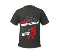 Cold Gun Design MotoGP Race Track Grand Prix Motorcycle Racing T-Shirts Grey