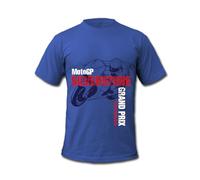 Cold Gun Design Silverstone Grand Prix MotoGP Superbike Motorsports T-Shirt Blue