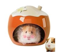 Cold Hamster House - Small Animal Cooling Shelter, Breathable Hideaway | Comfortable Habitat in Resting Chinchilla Squirrel, Gerbil Lemming Pig, Pet Dwarf Rodents