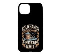 Cold Hands Warm Heart Frozen Bait Ice Fishing Case for iPhone 15 Plus