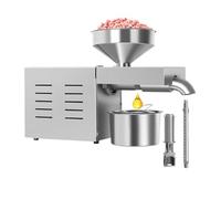 Cold Hot Press Oil Press Stainless Steel Intelligent Temperature Control Oil Press Flax Seed Kernel Meat Oil Press Machine High Oil Yield(R3)