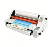 Cold Hot Roll Laminator, Double-Sided Electronic Laminating Machine, 700W, No Bubbles, 0.1-5 mm Thickness, Perfect for Document Protection and Enhancement