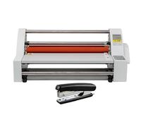 Cold Hot Roller Laminating Machine,Laminators 0°-180°C,Film Thickness: 0.1Mm-5Mm Laminators, Film Laminating Machine for Single/Dual Sides A2/A3/A4 Paper