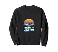 Cold Is The New Hot Swimming Sunset Sweatshirt