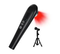 Cold Laser Therapy Device for Humans and Dogs, 808nm + 12pcs 660nm and Low Level Light Therapy, Portable Red Light Laser Therapy for Muscle and Joints Pain Relief, 3 Modes/ 4 Timer, Black