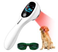 Cold Laser Therapy Device with LED Display Human/Vet Red Light Therapy Device Targets Joint and Muscles for Elbows, Knees, Shoulders, Hands (4x808nm +14X650nm)