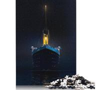 Cold Night on The Sea Puzzle Family Challenging Games 100% Recycled Cardboard Jigsaw Puzzle for Adult Children Birthday Present 1000pcs (38x26cm)