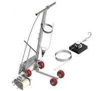 Cold Paint Line Striper, Hand Push Road Marking Machine with Circle Tool, Efficient Wheel Transfer for Runways, Parking Spaces, Line Width 5/10/15cm