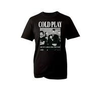 Cold-Plays Band Graphic T-Shirt - Music of The Spheres UK Tour 2025 - God Put a Smile Upon Your Face Tee (Black, M)