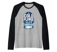 Cold Plunge Club Ice Bath Retro Raglan Baseball Tee