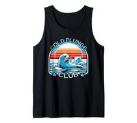 Cold Plunge Club Ice Bath Sunset Seal Design Tank Top