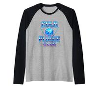 Cold Plunge Club Vaporwave Badge Ice Bath Raglan Baseball Tee