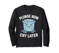 Cold Plunge Ritual Gift Ice Bath Culture Water Therapy Long Sleeve T-Shirt