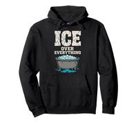 Cold Plunge Ritual Gift Ice Bath Culture water therapy Pullover Hoodie
