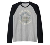 Cold Plunge Ritual Gift Ice Bath Culture Water Therapy Raglan Baseball Tee