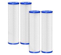 Cold Plunge Water Filter 10"x2.5", 4 Pcs 30 Micron Pleated Sediment Filter Cartridge Replacement for Ice Pod Cold Plunge Water Chiller, Ice Bath Chiller, Under Kitchen Sink Systems