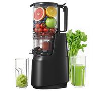 Cold Press Juicer, Juicer Machines with 13.5 cm Wide Feed Chute, Slow Masticating Juicer for High Yield with Whole Fruit and Vegetables, Easy to Clean, Easy to Assemble