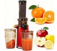 Cold Press Juicer Machine, Multi-Functional Juicer for Juices, Smoothies & Crushed Ice, Large Feed Chute, High Juice Yield, Household Juicer Cup