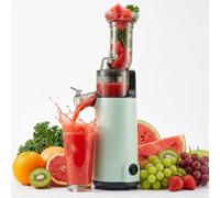 Cold Press Juicer Machine Slow Masticating Juicer with High Juice Yield, Juice Maker for Fruits and Vegetables, Compact Juice Extractor