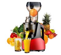 Cold Press Juicer, Slow Masticating Juicer with Large Feed Chute for Whole Fruits and Vegetables, Easy to Clean for Healthy Juice Extraction