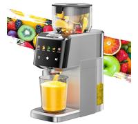 Cold Press Juicer with 5.1" Large Feed Channel, Slow Chew Technology for Nutrient Retention, 250W Quiet Motor, High Juice Performance, Base A
