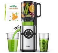 Cold Press Juicer YASHE 127mm Large Feed Chute Juicer Machine for Whole Fruit...