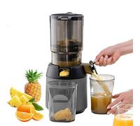 Cold Press Masticating Juicer, 300W Slow Juicer with 13cm Feeding Chute, High Juice Yield, Pomace Separation for Whole Fruits and Vegetables