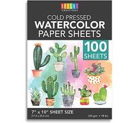 Cold Press Watercolour Paper for Artists and Beginners (7 x 10 in 100 Sheets)