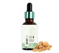 Cold Pressed 100% Pure Walnut Oil for Skin & Hair | Fresh from Our Ayurvedic Kitchen | Body Massage Oil & Hair Oil | Zero Preservatives & Additives | 30ml