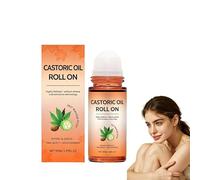 Cold Pressed Castoric Oil with Rose Quartzes Roller Ball, Soothing Rollerball, Mild Plant Formulas, Deep Moisturizing Lasting Hydration, Non-Greasy Refreshing for Face Neck Belly Under Eye Skin (PCS1)