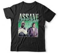 COLD-PRESSED LEMON Assane Diop Appreciation Tshirt Unisex Thief Lupin French Omar Sy Short Sleeve Black S