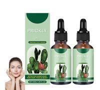 Cold-Pressed Prickly Oil for Face, Body, and Hair, Deeply Moisturizes and Resumes Elasticity, Reduce Fine Lines and Provide Rejuvenation, Natural Anti-Aging Oil for Hydrating Dry Skin (2pcs)
