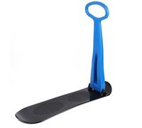 Cold Resistance Kick Scooter, Foldable Snow Scooter, Kids Snowboard with Handle, Outdoor Sliding Snow Sled for Snow, Dune, Grass, Fold-Up Ski Scooter for Kids Toddlers Age 5+ blue