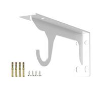Cold Roll Steel Shelf Brackets 110kg Load Rating Wall Mount Hardware Accessory for Kitchen Laundry Room Organization Triangular Shelf Brackets