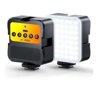 Cold Shoe Camera Light: Color LED Video Light- 3200K-5600K+CRI95 Rechargeable Camera Light, 3 Cold Shoe Mount for DSLR/GoPro/Sony/Canon, Vlog Filming TikTok Live & Photography