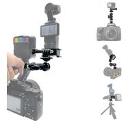 Cold Shoe Camera Mount Compatible for DJI Osmo Pocket 4/3 - Ball Head Magic Arm with Hot Shoe Adapter Compatible with GoPro, DSLR Cameras, Smartphones,Lights 360° Adjustable Vlogging & Video Recording