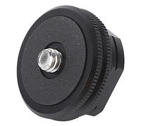 Cold Shoe Mount Adapter, 1/4in Universal Interface, Aluminium Alloy Flash Speedlight Shoe Mounts for Camera Cage, Flash, Tripod Head