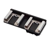 Cold Shoe Mount Adapter, Double Boot Extension Bracket with 1/4'' Thread Hole for Cameras, Camcorders, Flash LED Lights and Ball Heads