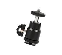 Cold Shoe Mount Adjustable Bracket 1/4in & 3/8in Threads for Camera Monitors Microphones Lights & Mobile Devices Hot Shoe Mount