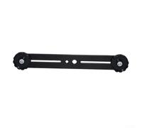 Cold Shoe Mount Bracket Dual Camera Holder with Adjustable Extension Rod for Flashgun Microphone DSLR Video Rig 1/4 Inch Thread
