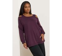Cold Shoulder 2-In-1 Jumper Yours Purple 22-24