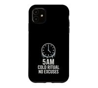 Cold Shower Mental Toughness Cold Exposure Biohacker Morning Case for iPhone 11